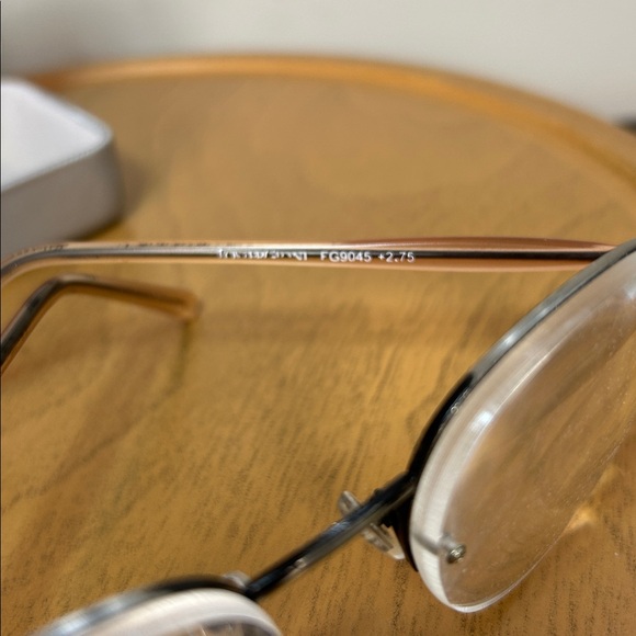 Foster Grant FG9045 Reading Glasses +2.75 Half Rim Metal Frame w/ Case - Picture 3 of 10